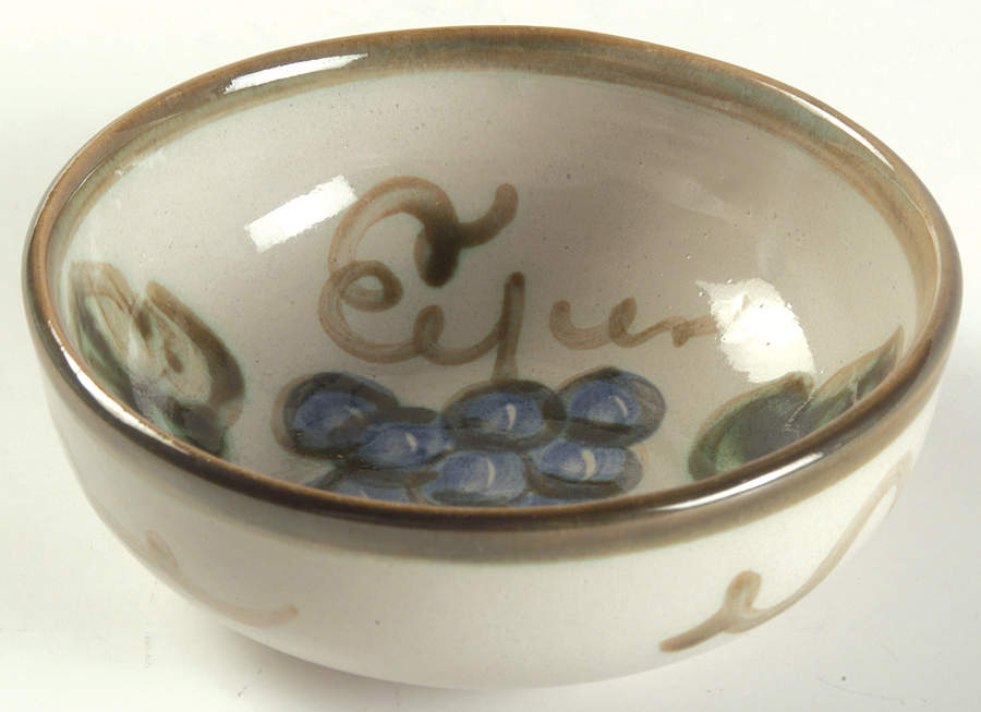 Vintage Olive Green Fruit/Dessert (Sauce) Bowl by John B Taylor-1