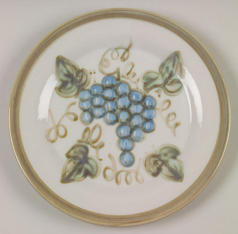Vintage Olive Green Luncheon Plate by John B Taylor-1