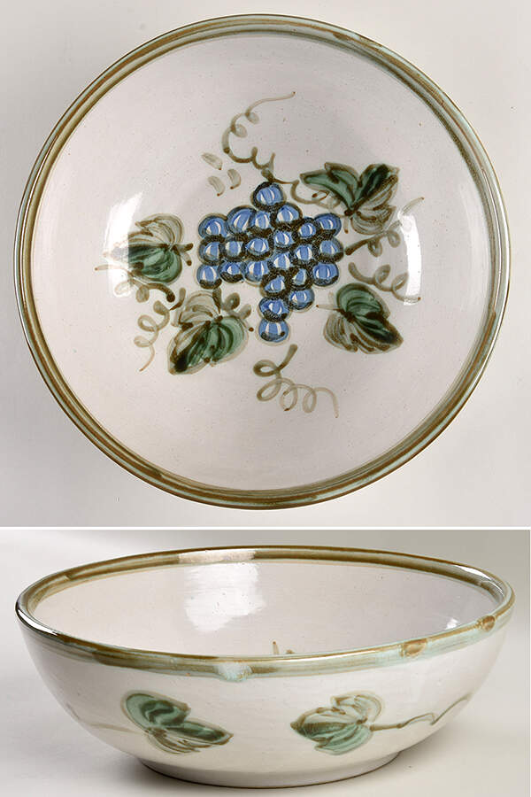 Vintage Olive Green 12" Large Salad Serving Bowl by John B Taylor-1
