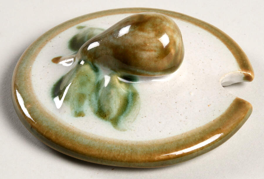 Vintage Olive Green Lid for Jam/Jelly by John B Taylor-1