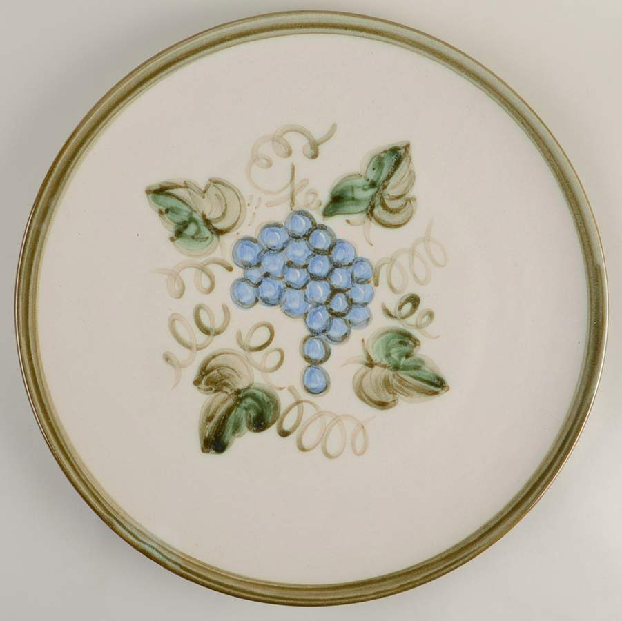 Vintage Olive Green 16" Chop Plate (Round Platter) by John B Taylor-1
