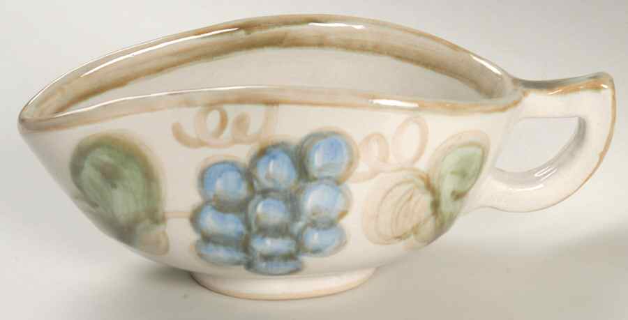 Vintage Olive Green Gravy Boat by John B Taylor-1