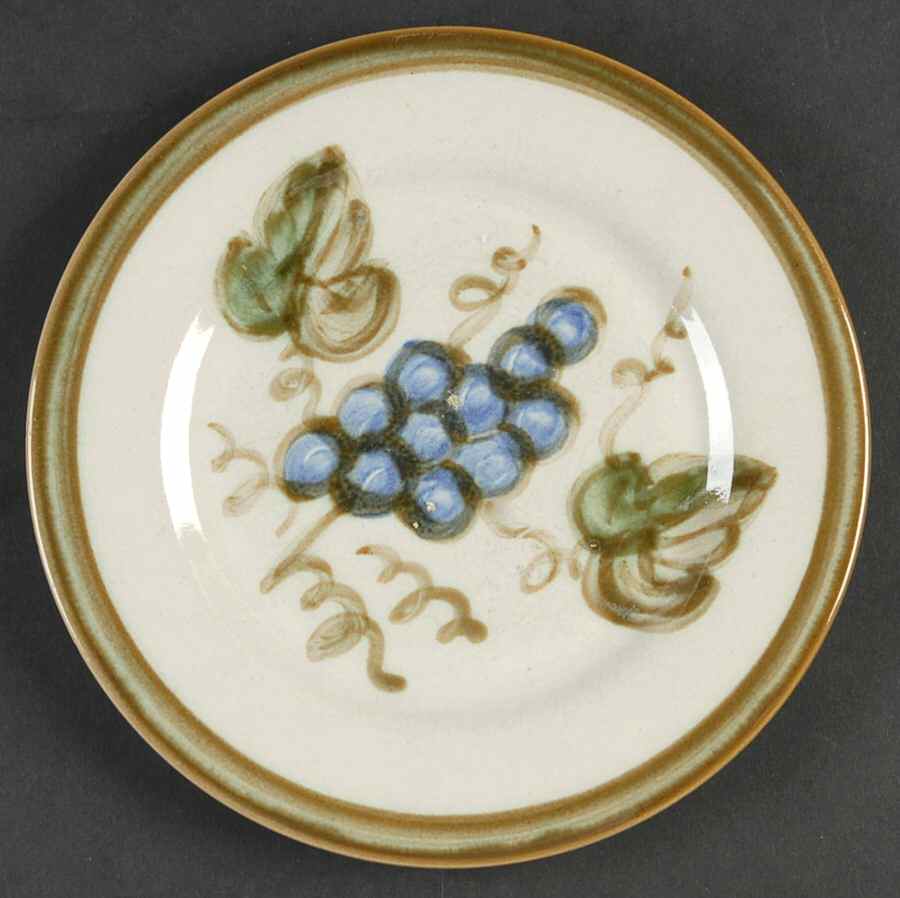 Vintage Olive Green Salad Plate by John B Taylor-1