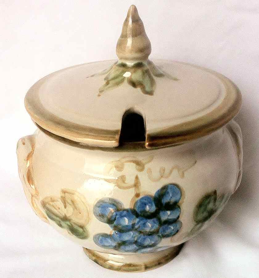 Vintage Olive Green Sauce Boat & Lid by John B Taylor-1