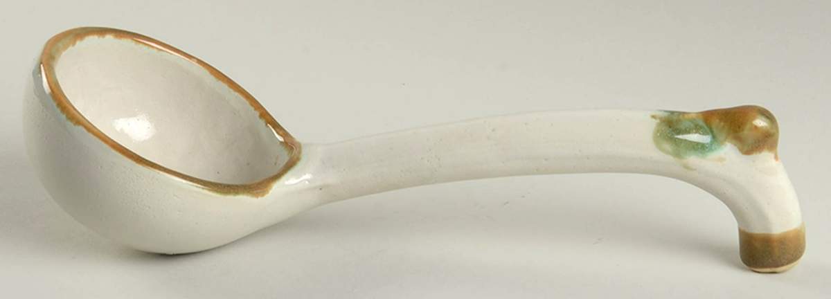 Vintage Olive Green Tureen Ladle by John B Taylor-1
