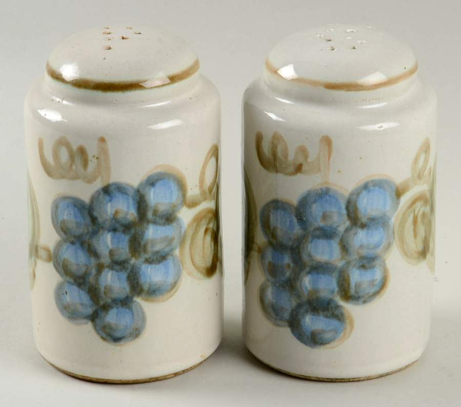 Vintage Olive Green Salt & Pepper Set by John B Taylor-1