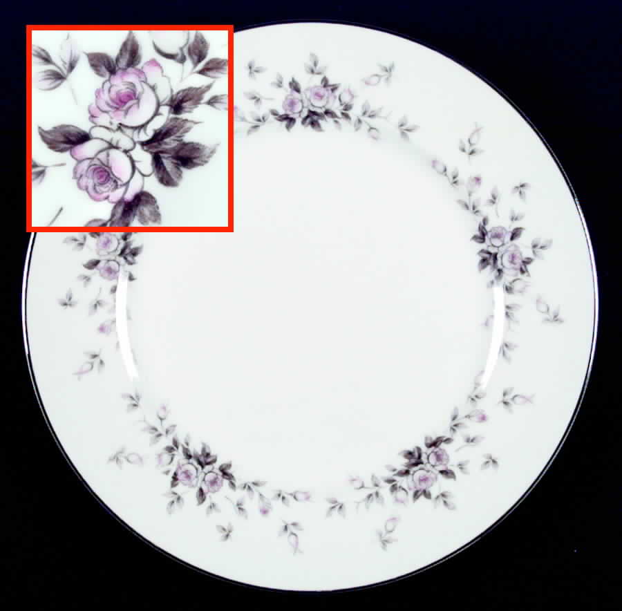 Corsage Dinner Plate by Three Castle-1