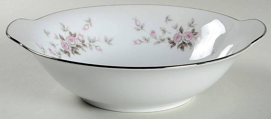 Corsage 9" Round Vegetable Bowl by Three Castle-1