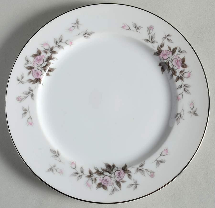 Corsage Bread & Butter Plate by Three Castle-1