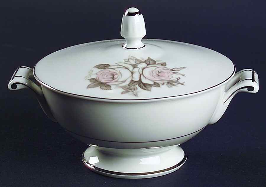 Encanto Sugar Bowl & Lid by Three Castle-1