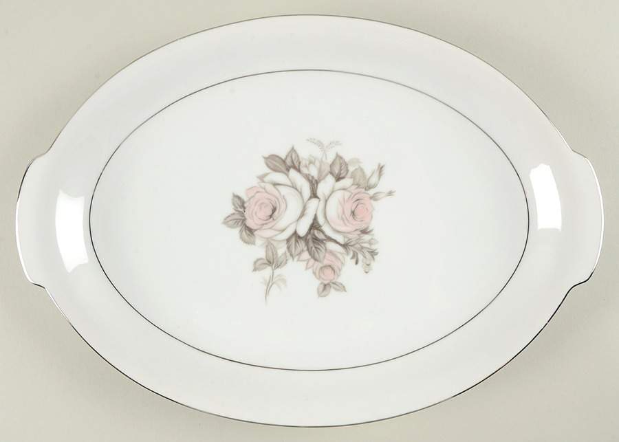 Encanto 14" Oval Serving Platter by Three Castle-1