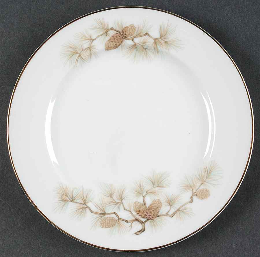 Pine Crest Bread & Butter Plate by Three Castle-1