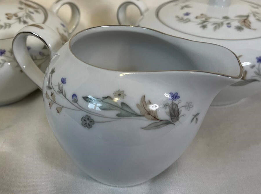 Wild Flower Creamer by Three Castle-1