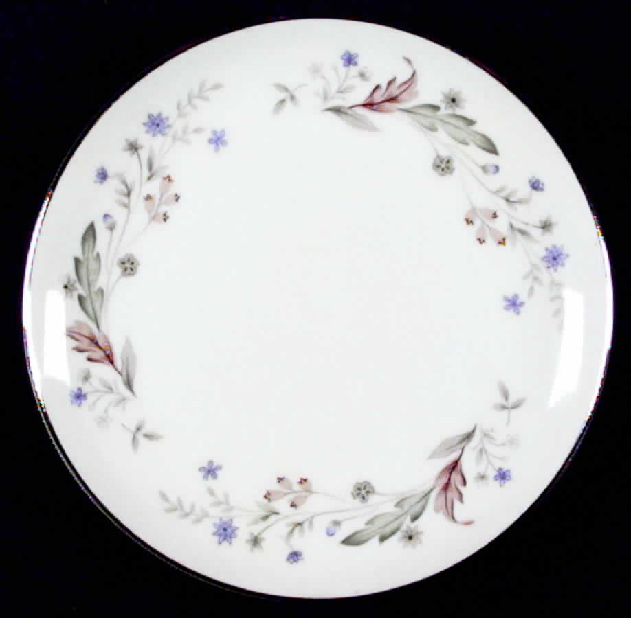 Wild Flower Bread & Butter Plate by Three Castle-1