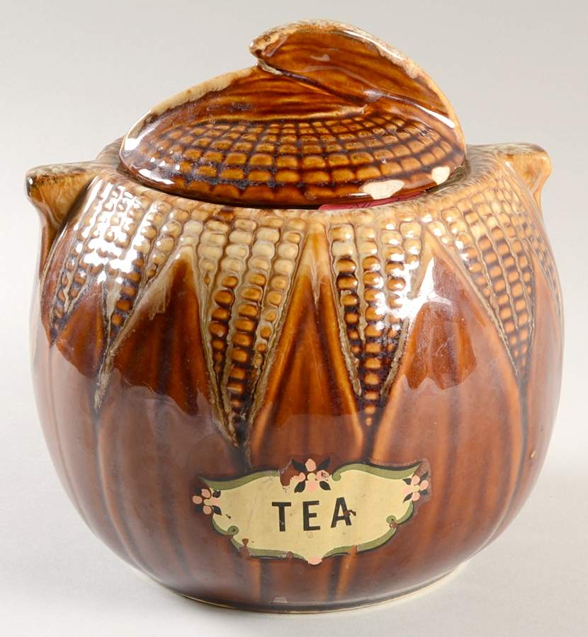 Maizeware Colonial Brown Tea Canister & Lid by Terrace-1