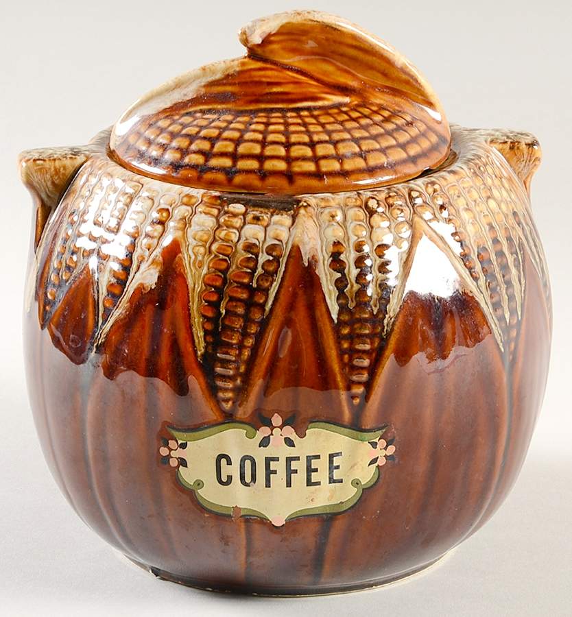 Maizeware Colonial Brown Coffee Canister & Lid by Terrace-1