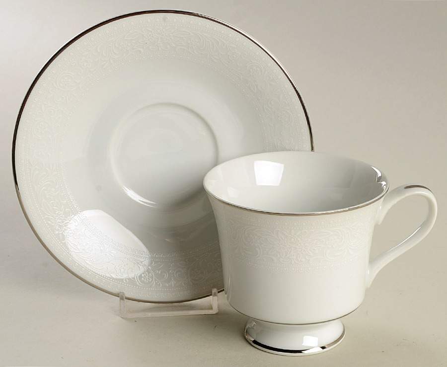 Belgium Lace Footed Cup & Saucer Set by Townecraft-1