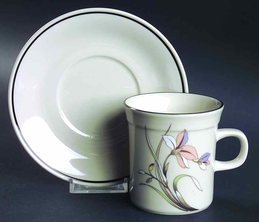 Geisha Flat Cup & Saucer Set by Townecraft-1