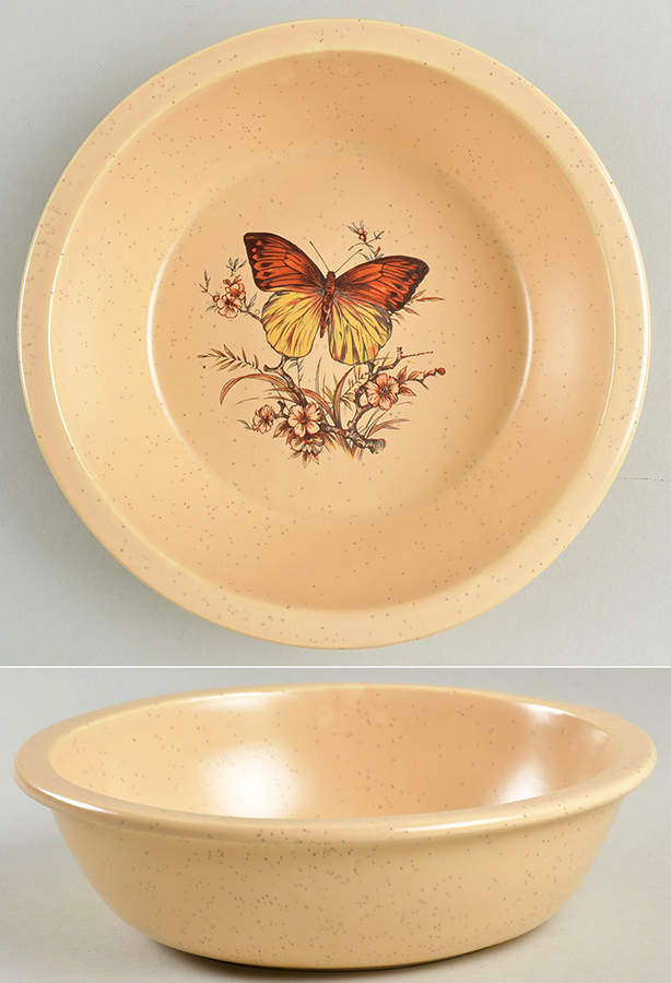 Butterfly Coupe Soup Bowl by Treasure Craft-1
