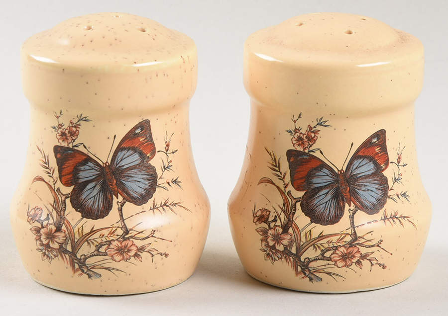 Butterfly Salt & Pepper Set by Treasure Craft-1