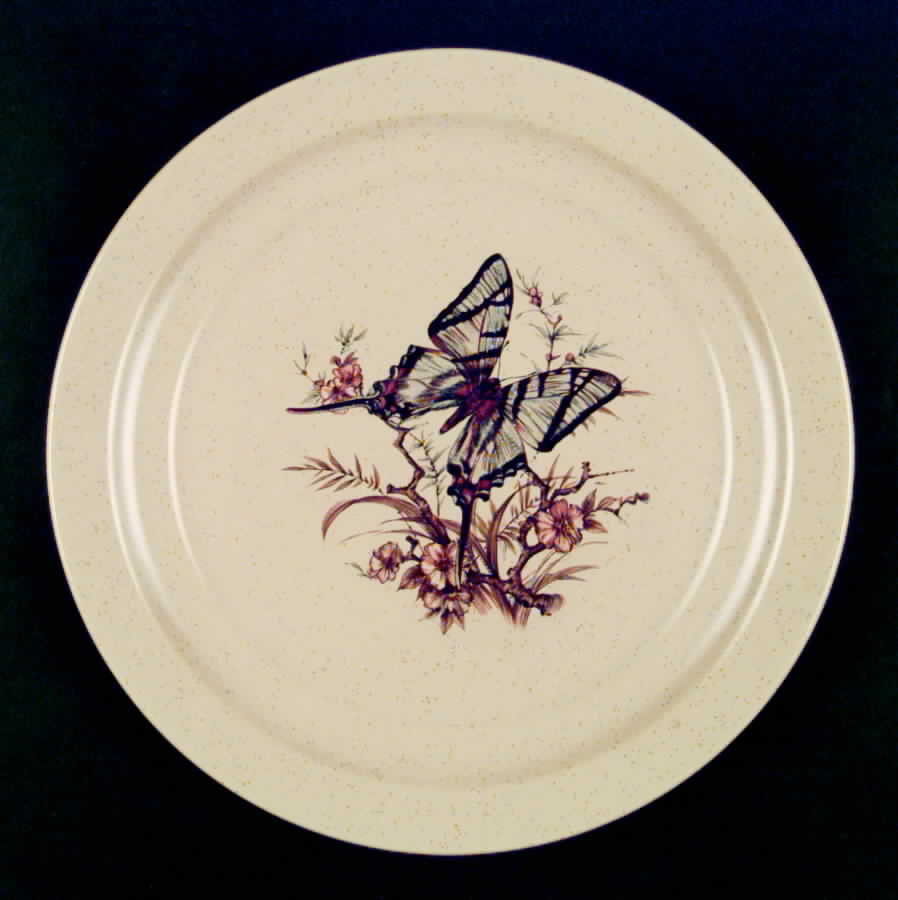 Butterfly Dinner Plate by Treasure Craft-1