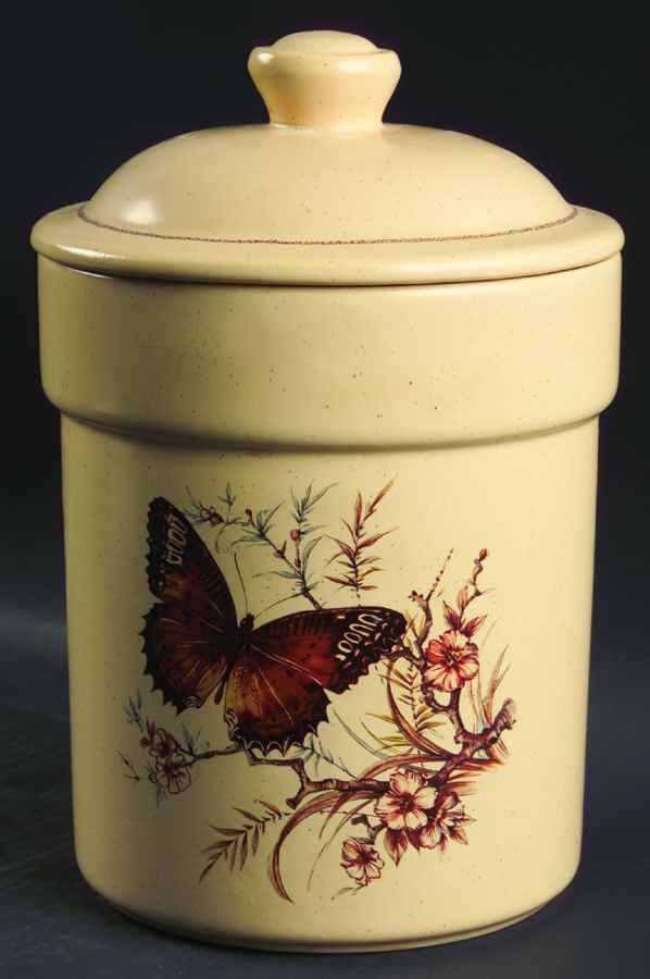 Butterfly Extra Large Canister & Lid by Treasure Craft-1