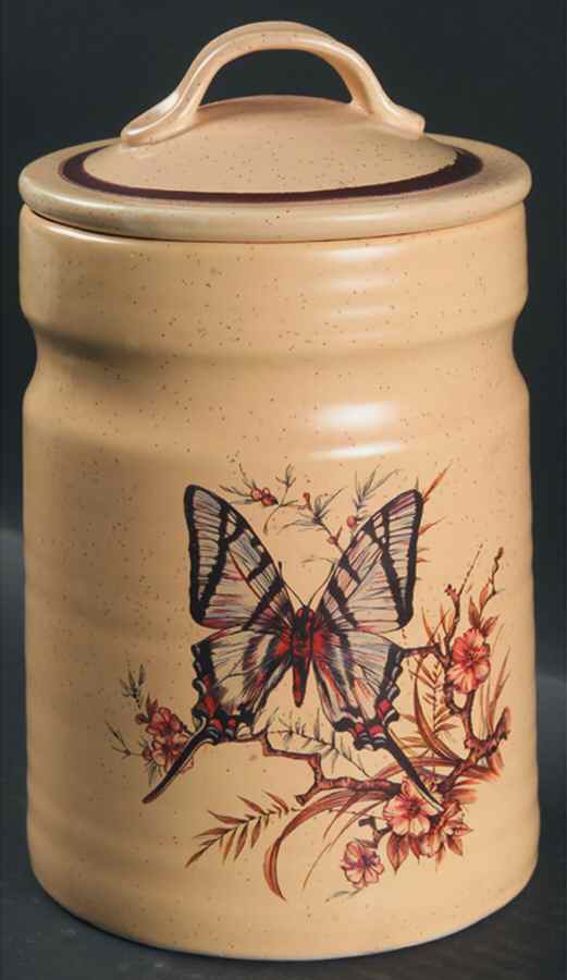 Butterfly Large Canister & Lid by Treasure Craft-1