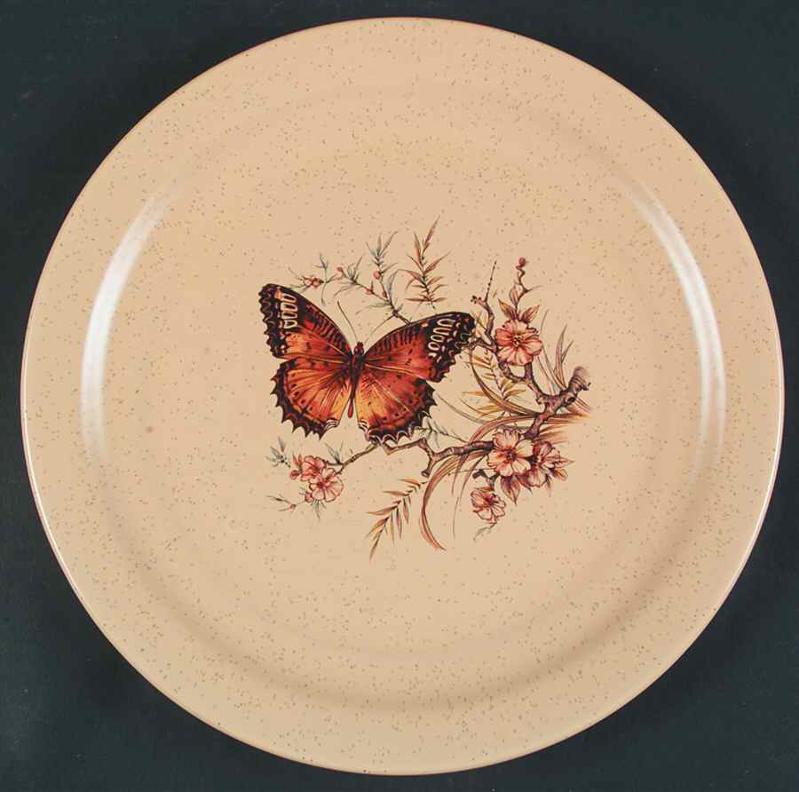 Butterfly Dinner Plate by Treasure Craft-1
