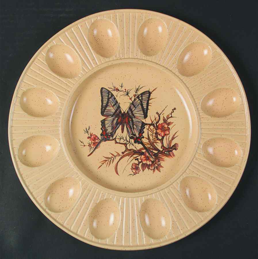 Butterfly Deviled Egg Plate by Treasure Craft-1