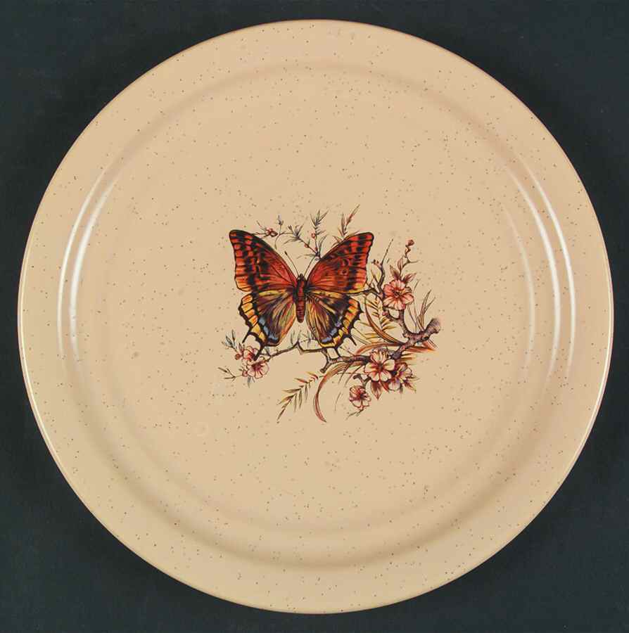 Butterfly Luncheon Plate by Treasure Craft-1