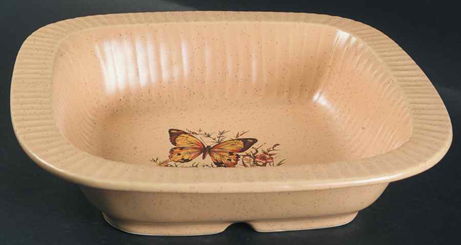 Butterfly 10" Square Baker by Treasure Craft-1