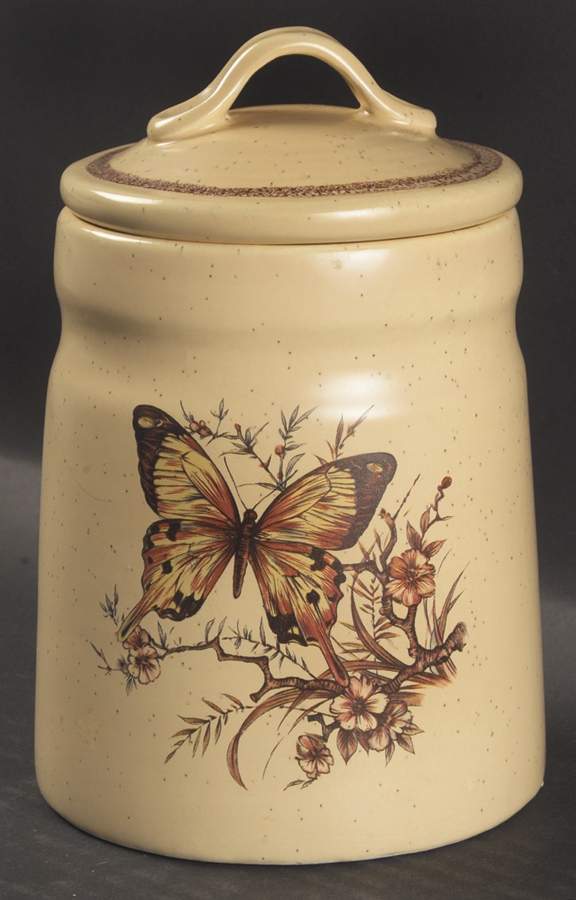 Butterfly Small Canister & Lid by Treasure Craft-1