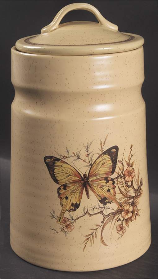 Butterfly Extra Large Canister & Lid by Treasure Craft-1