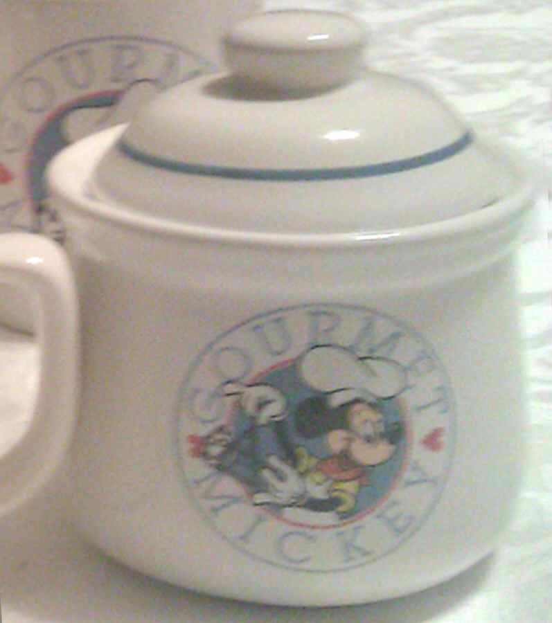 Gourmet Mickey Sugar Bowl & Lid by Treasure Craft-1