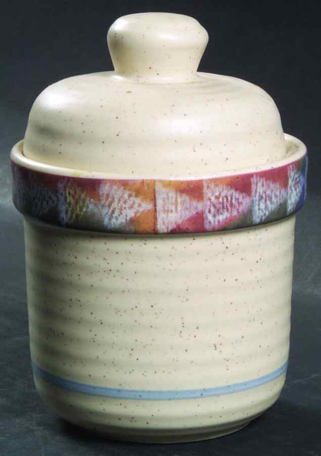 Horizon Sugar Bowl & Lid by Treasure Craft-1