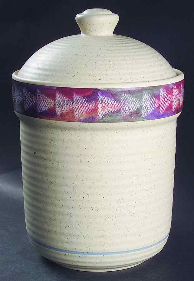 Horizon Large Canister & Lid by Treasure Craft-1