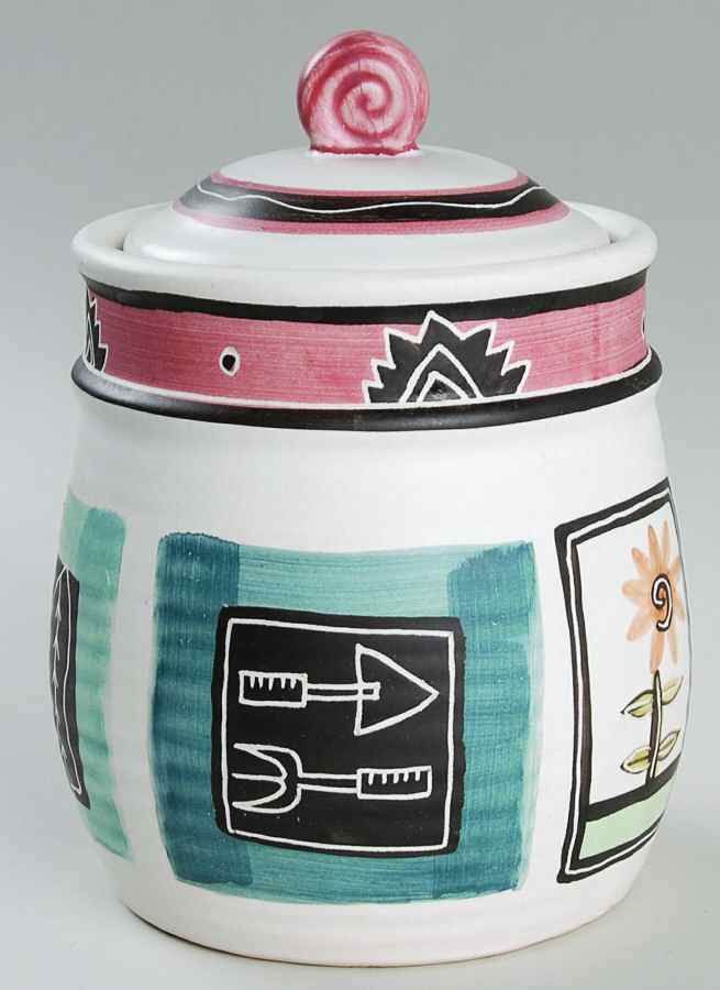 My Garden Medium Canister & Lid by Treasure Craft-1