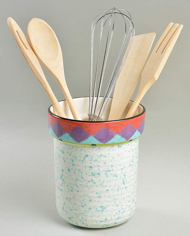 Paradise Utensil Set (Holder & Utensils) by Treasure Craft-1