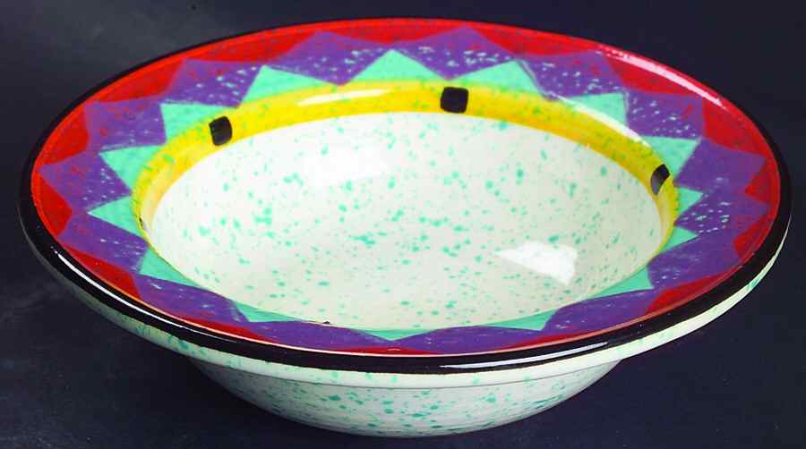 Paradise Rim Soup Bowl by Treasure Craft-1