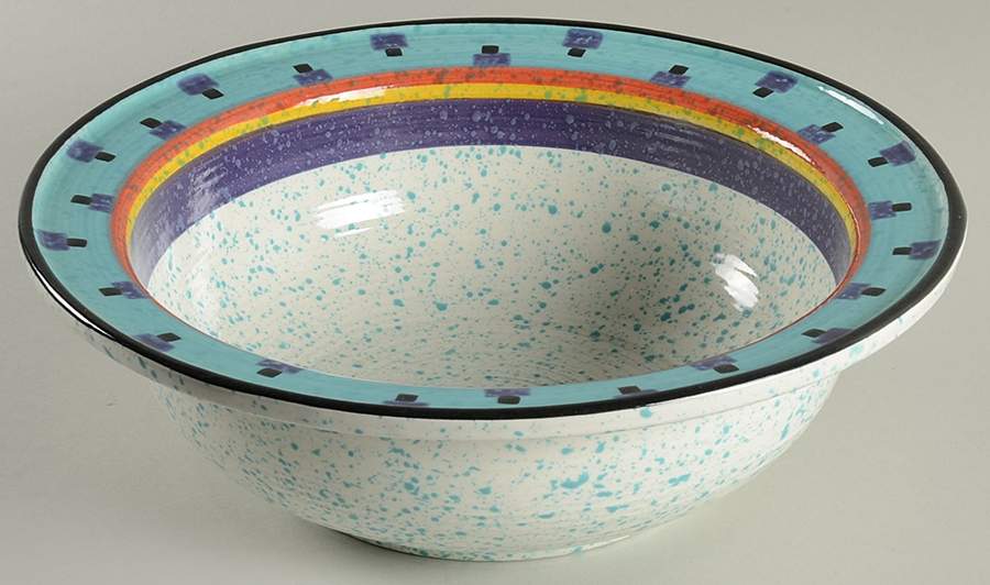 Paradise 14" Large Salad Serving Bowl by Treasure Craft-1