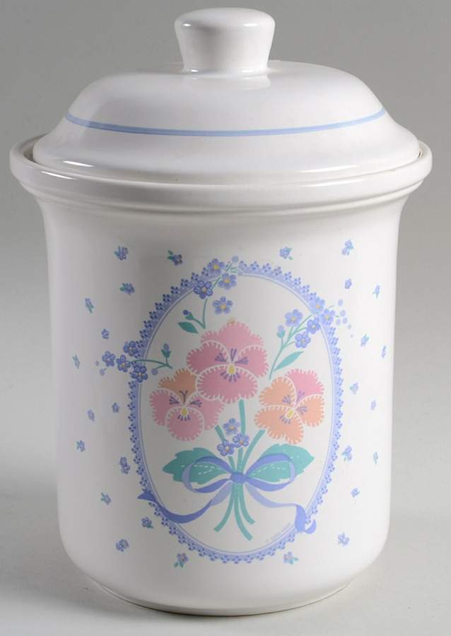 Stitch In Time Large Canister & Lid by Treasure Craft-1