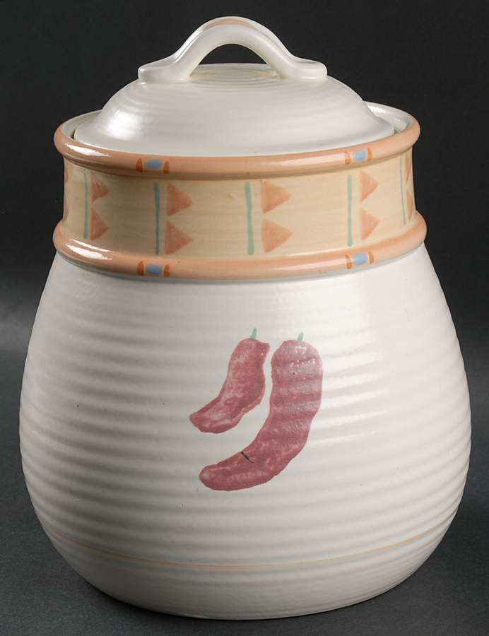 Taos Cookie Jar & Lid by Treasure Craft-1