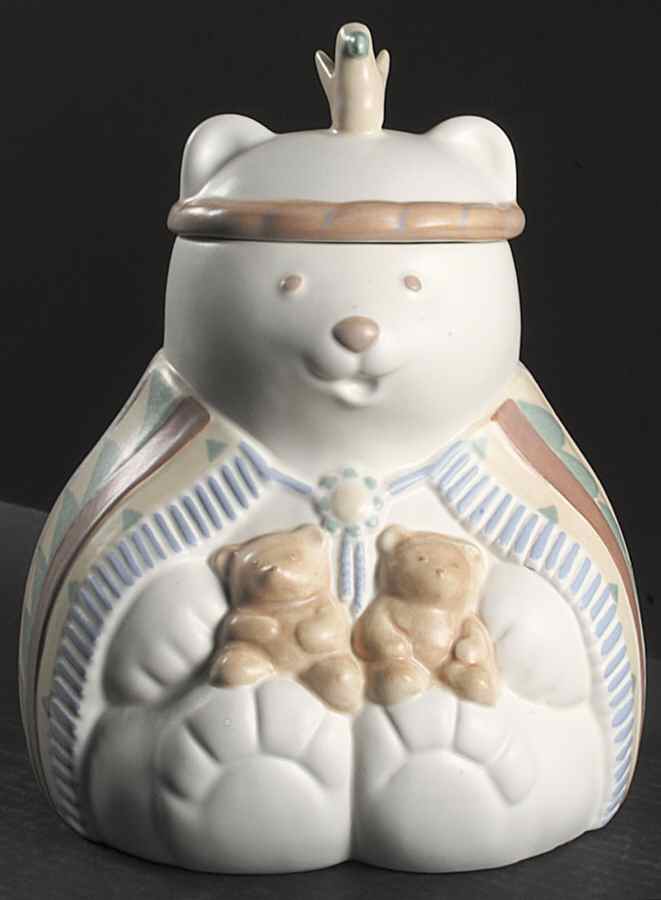 Taos Bear Figural Cookie Jar & Lid by Treasure Craft-1