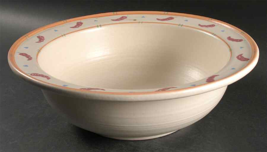 Taos 14" Large Salad Serving Bowl by Treasure Craft-1