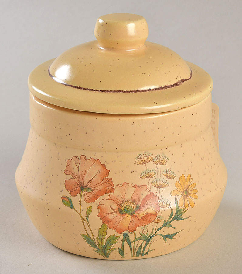 Wildflower Sugar Bowl & Lid by Treasure Craft-1