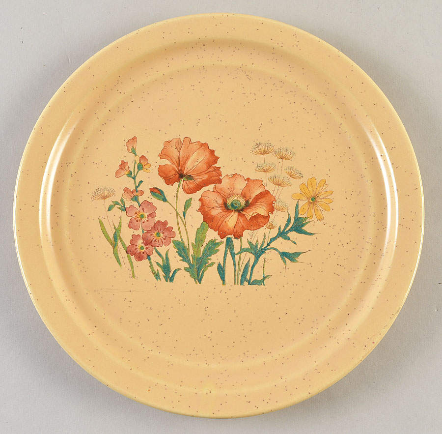 Wildflower Luncheon Plate by Treasure Craft-1