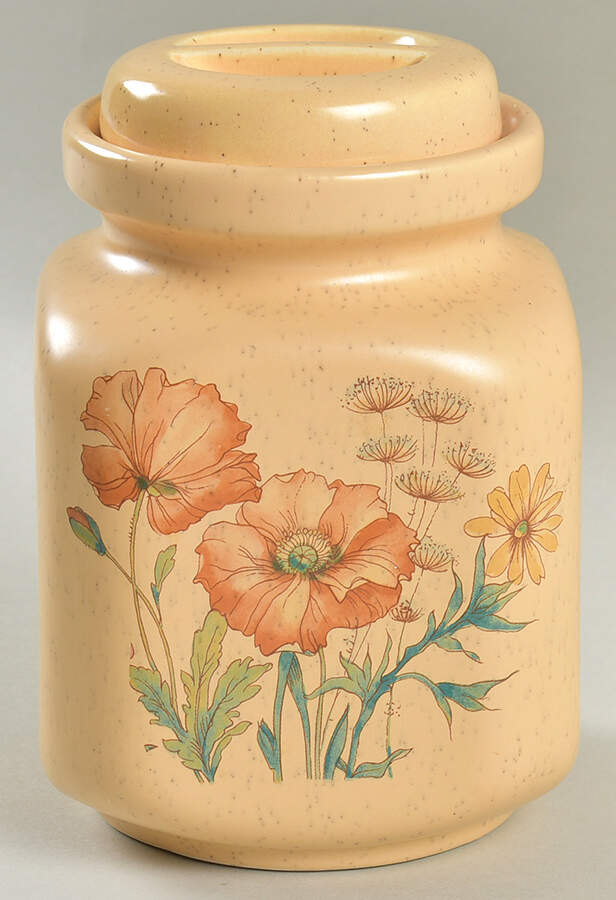 Wildflower Small Canister & Lid by Treasure Craft-1