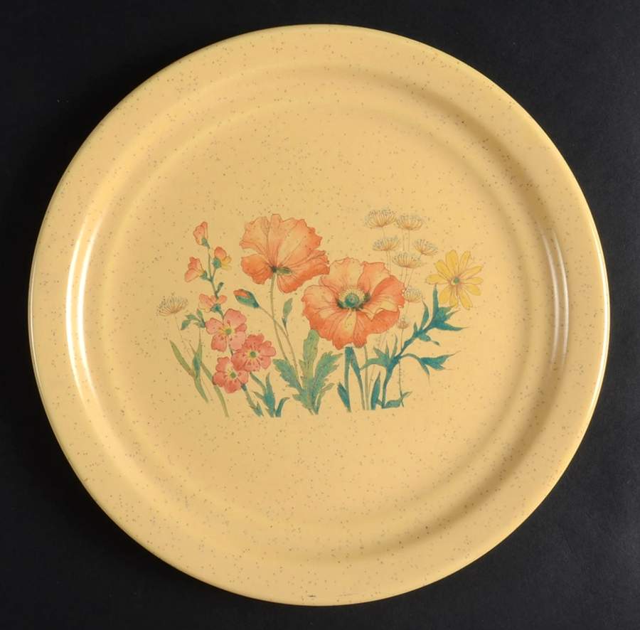 Wildflower Dinner Plate by Treasure Craft-1