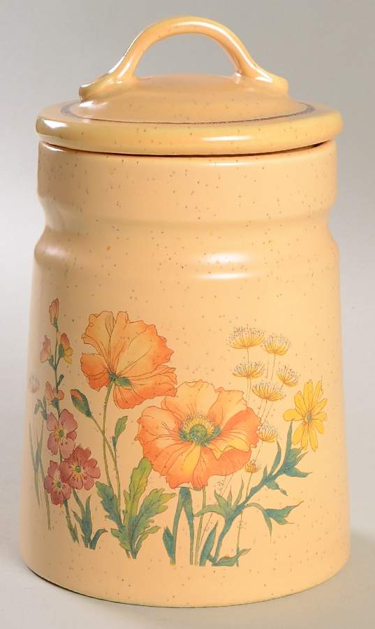 Wildflower Medium Canister & Lid by Treasure Craft-1
