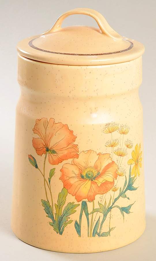 Wildflower Large Canister & Lid by Treasure Craft-1